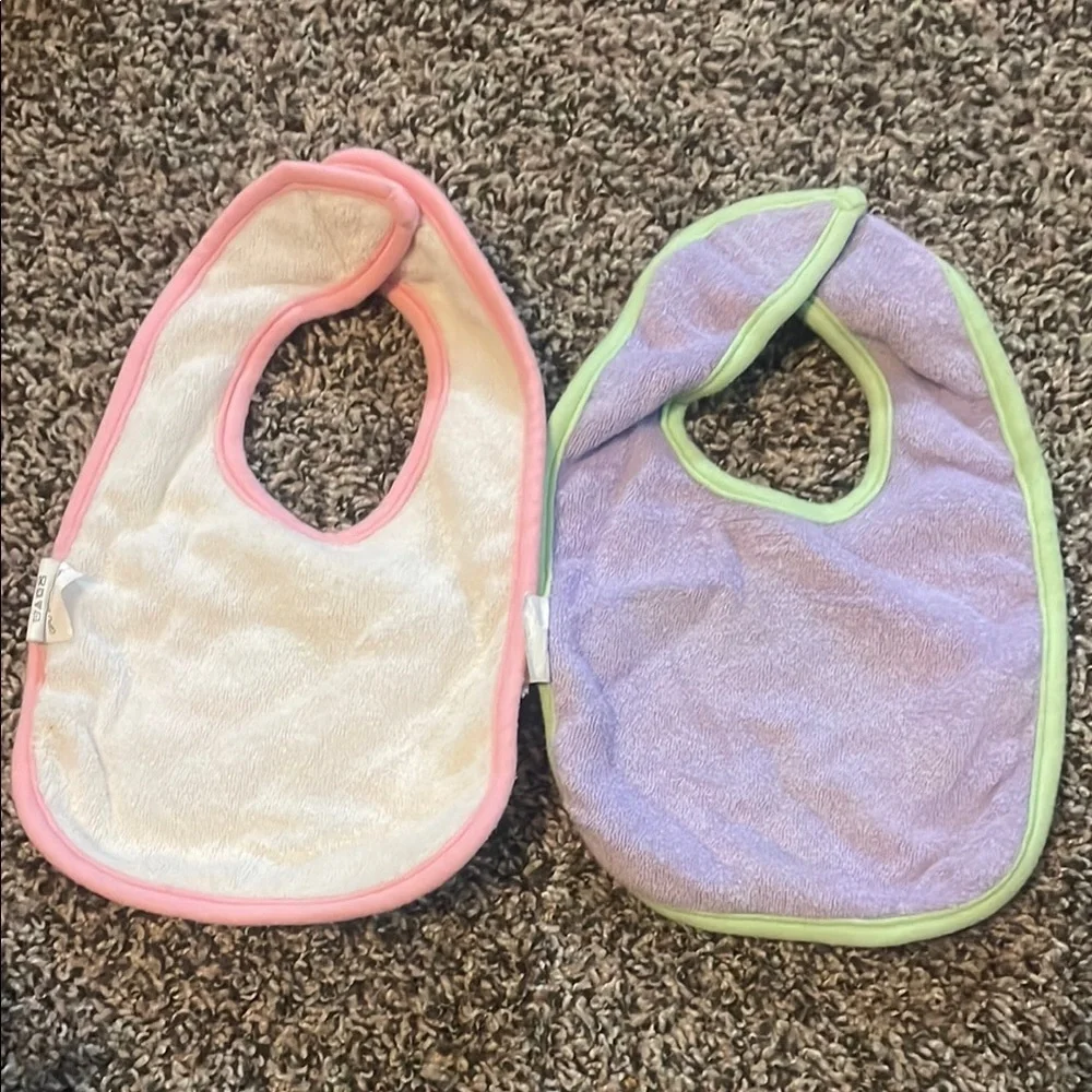 Adorable Baby Bib Set - Pink and Purple